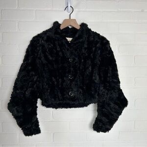 Vintage Battelstein’s Black Faux Fur Coat